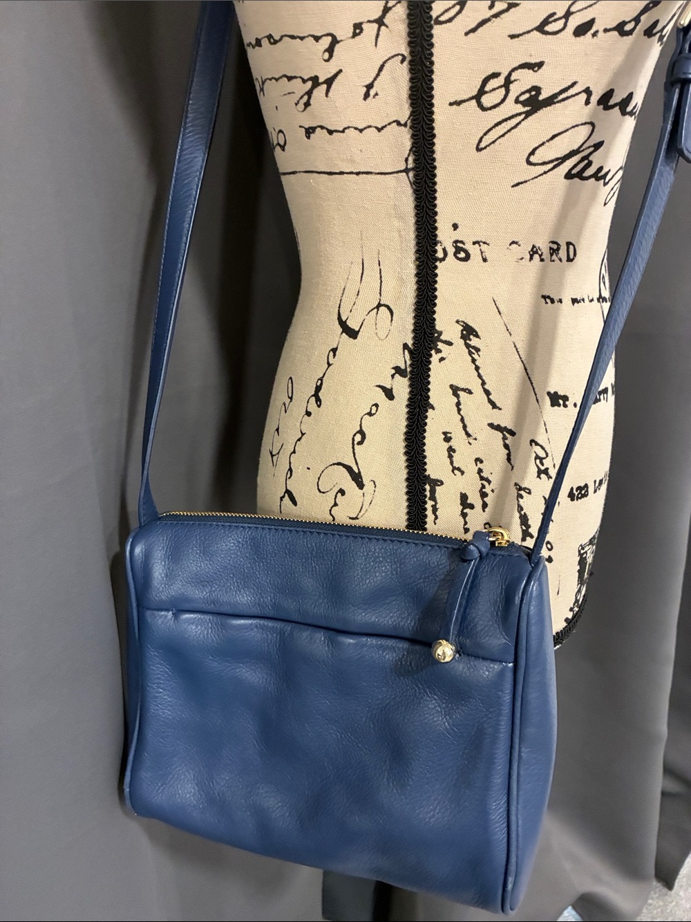 kate spade blue leather crossbody purse - Picture 4 of 12